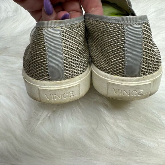 Vince Preston Hard Knit Metallic Mesh Slip On Sneaker 37.5 - Picture 4 of 7